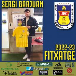 SERGI BARJUAN (CERDANYOLA FC), NOU JUGADOR UE CASTELLDEFELS