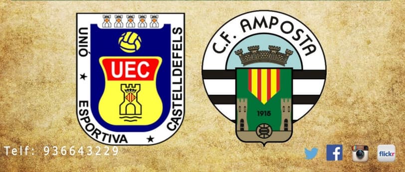 CARTEL UE CASTELLDEFELS - CF AMPOSTA (Domingo 17 de enero; 12h; Els Canyars)