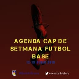 AGENDA CAP DE SETMANA FUTBOL BASE (12-13 GENER 2019)