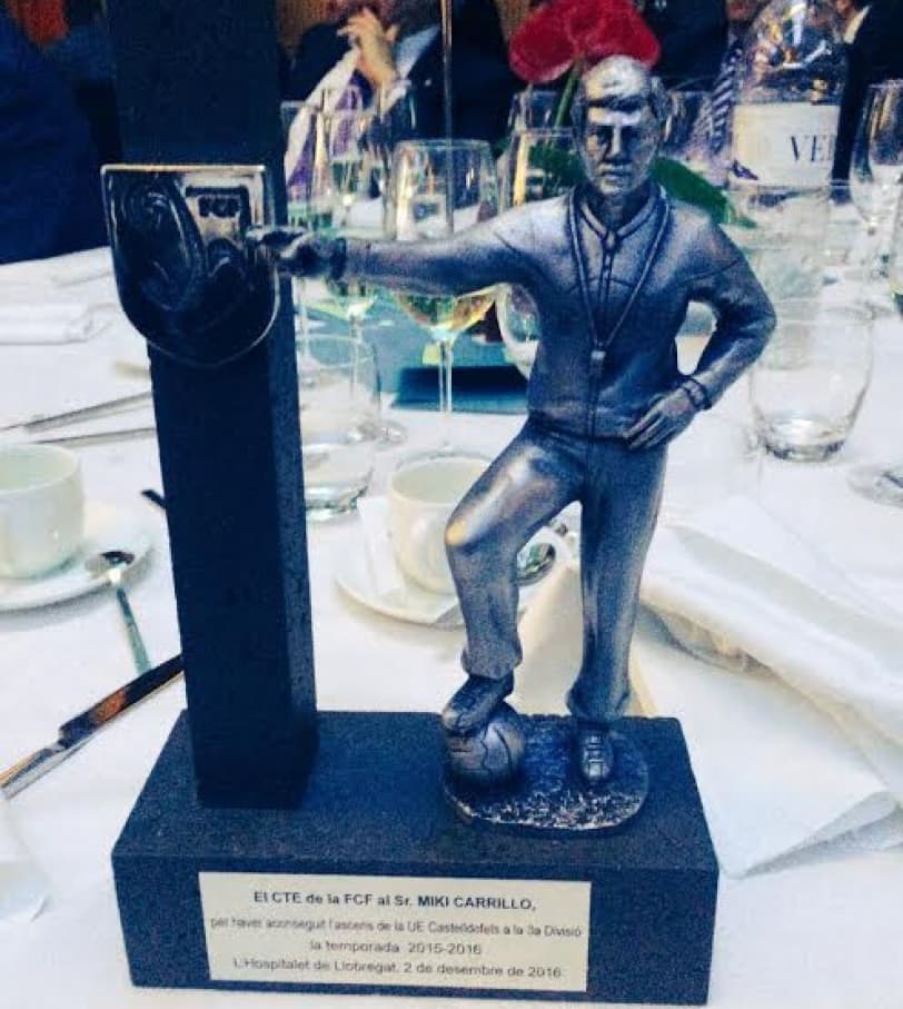 MIKI CARRILLO, PREMIAT A LA CINQUENA EDICIÓ DE LA 'NIT DE L'ENTRENADOR FCF'