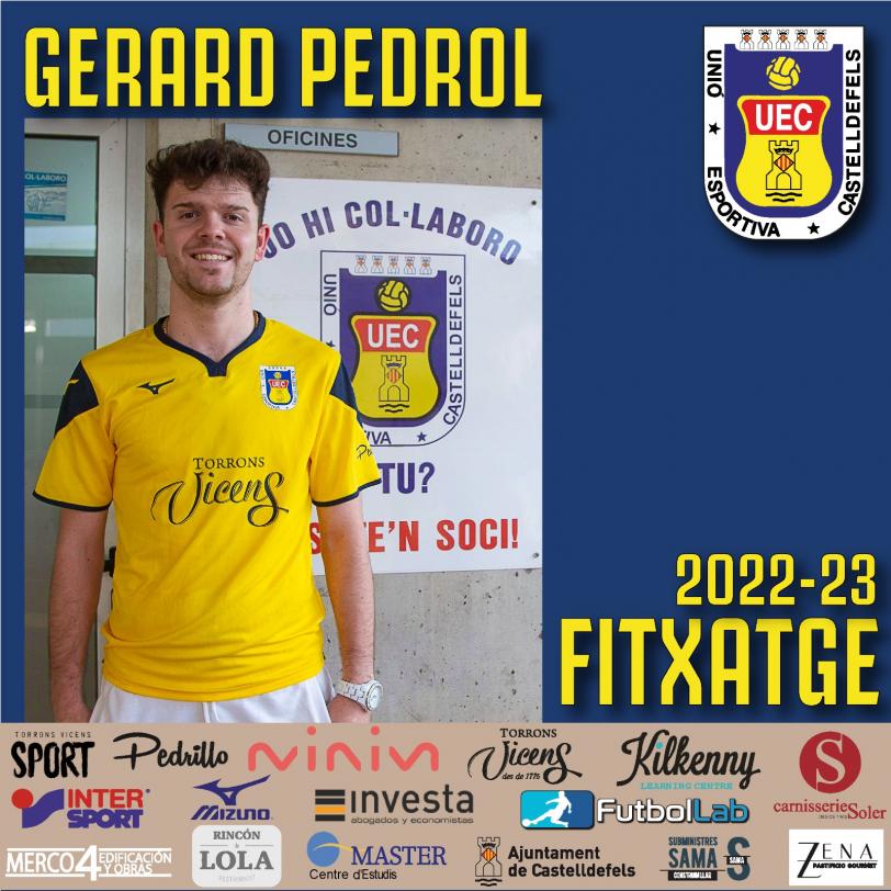 GERARD PEDROL (Atlètic Sant Just), NOU JUGADOR UE CASTELLDEFELS