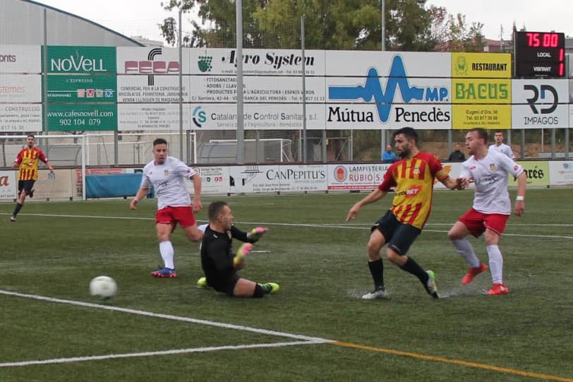 Jornada 16. FC VILAFRANCA - UE CASTELLDEFELS: 1-1. Punt d'enorme mèrit contra un gran rival