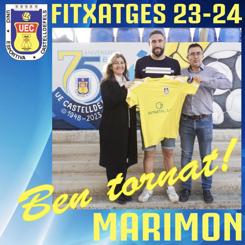 RAMON MARIMON (Prat) TORNA A LA UE CASTELLDEFELS I ES CONVERTEIX EN EL PRIMER FITXATGE 23-24