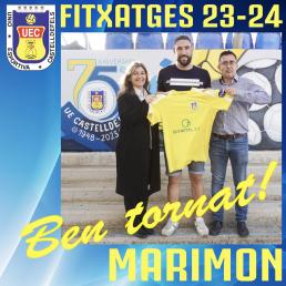 RAMON MARIMON (Prat) TORNA A LA UE CASTELLDEFELS I ES CONVERTEIX EN EL PRIMER FITXATGE 23-24