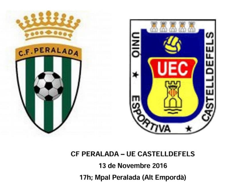 Jornada 14. CF PERALADA - UE CASTELLDEFELS (13 novembre; 17h; Mpal de Peralada)