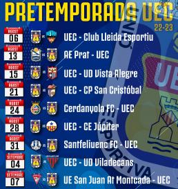 PARTITS PRETEMPORADA UE CASTELLDEFELS 22-23