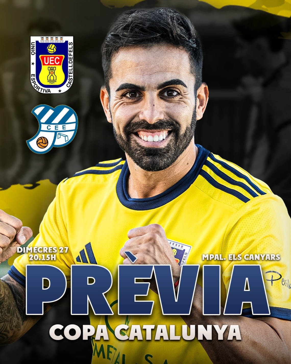 Copa Catalunya 24-25. Prèvia 6a Eliminatòria. UE CASTELLDEFELS - CE EUROPA (dimecres 27 de novembre; 20:15h; Els Canyars)