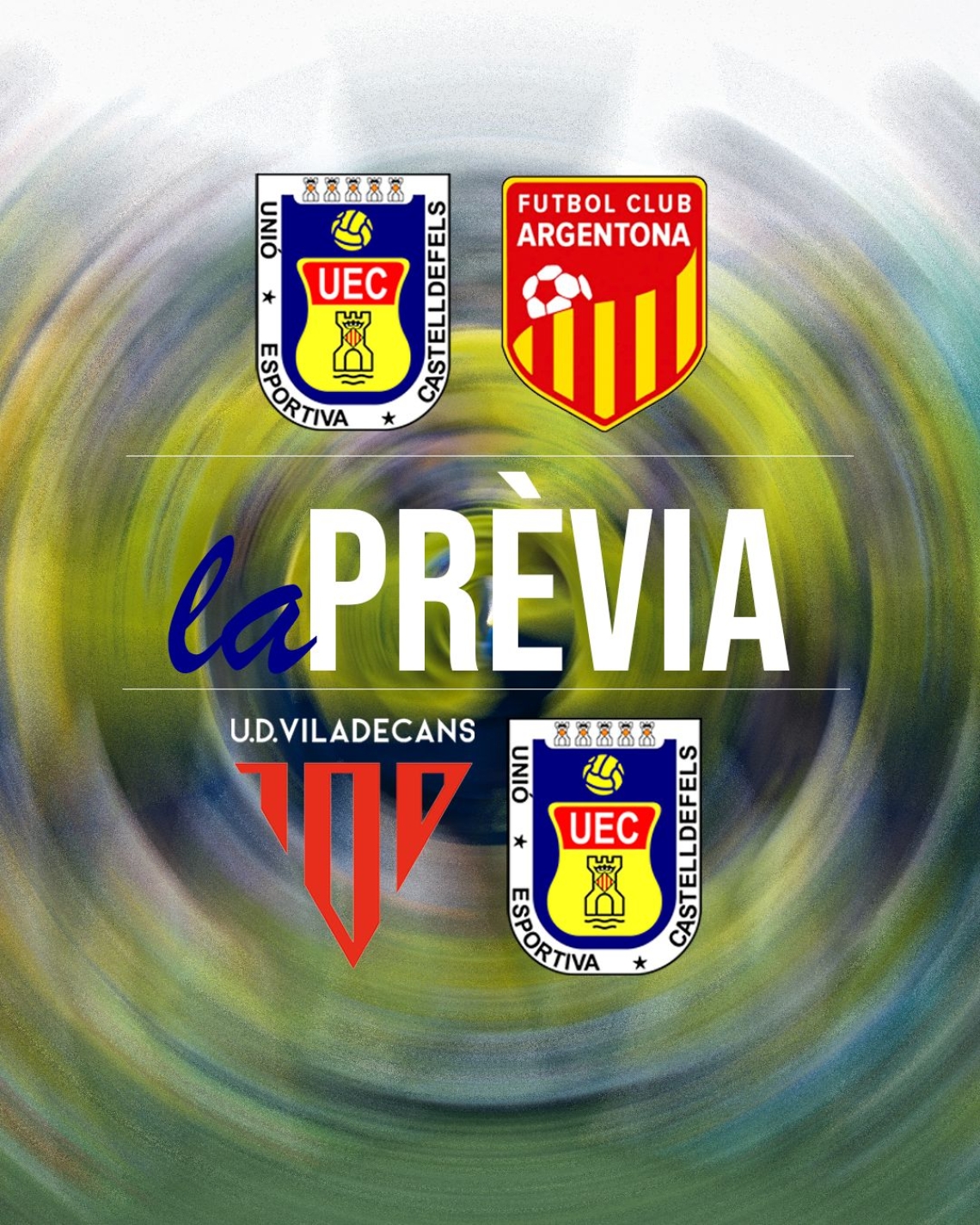 PRETEMPORADA 25-26. Prèvia dels partits UE CASTELLDEFELS - FC ARGENTONA (dissabte 13 de setembre; 19h; Els Canyars) i UD VILADECANS - UE CASTELLDEFELS (diumenge 14 de setembre; 18h; Mpal de Viladecans)