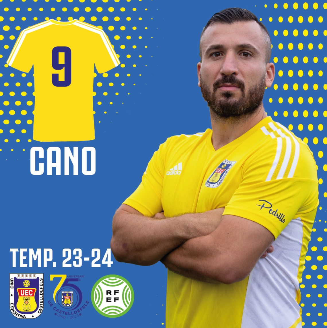 CARLOS CANO, VUITÈ GOLEJADOR 'CENTENARI' DE LA UE CASTELLDEFELS A LA TERCERA DIVISIÓ