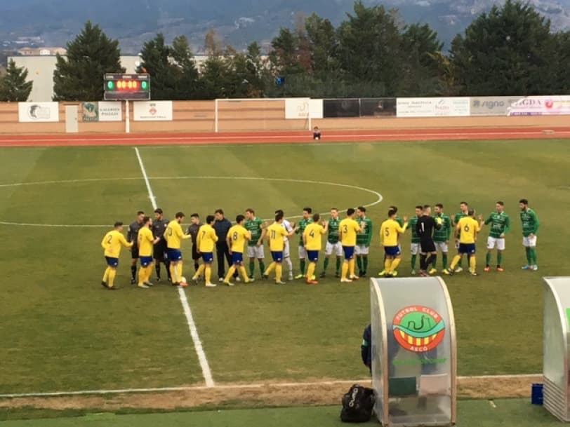 Jornada 22. FC ASCÓ - UE CASTELLDEFELS: 1-0. Fatídic primer minut