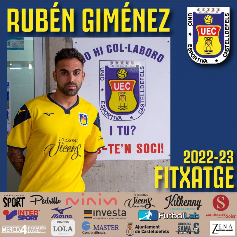 RUBÉN GIMÉNEZ (Cerdanyola), SEGON FITXATGE UE CASTELLDEFELS 21-22