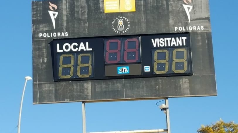 NOU MARCADOR ELECTRÒNIC AL MUNICIPAL D'ELS CANYARS