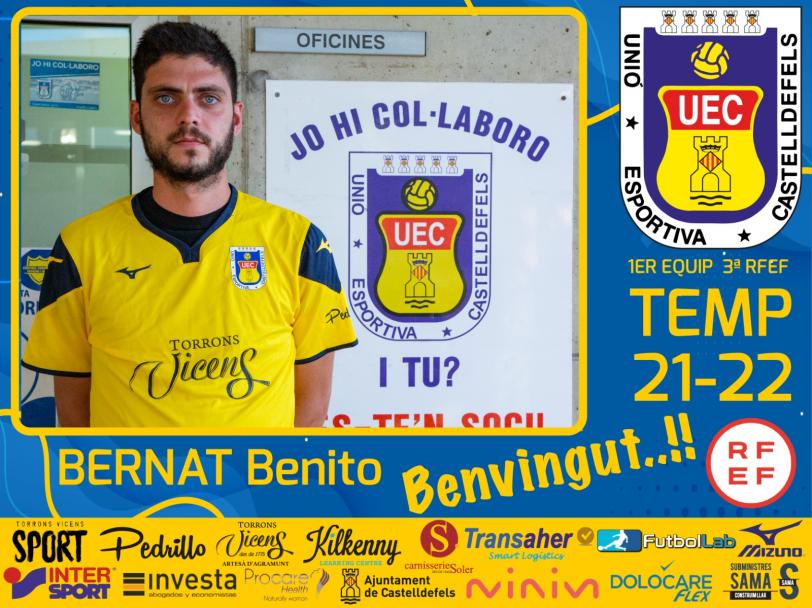 UE CASTELLDEFELS 21-22. BERNAT BENITO (IGUALADA), PRIMERA INCORPORACIÓ