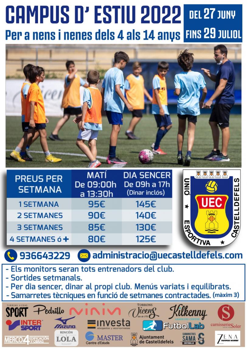 CAMPUS ESTIU UE CASTELLDEFELS 2022