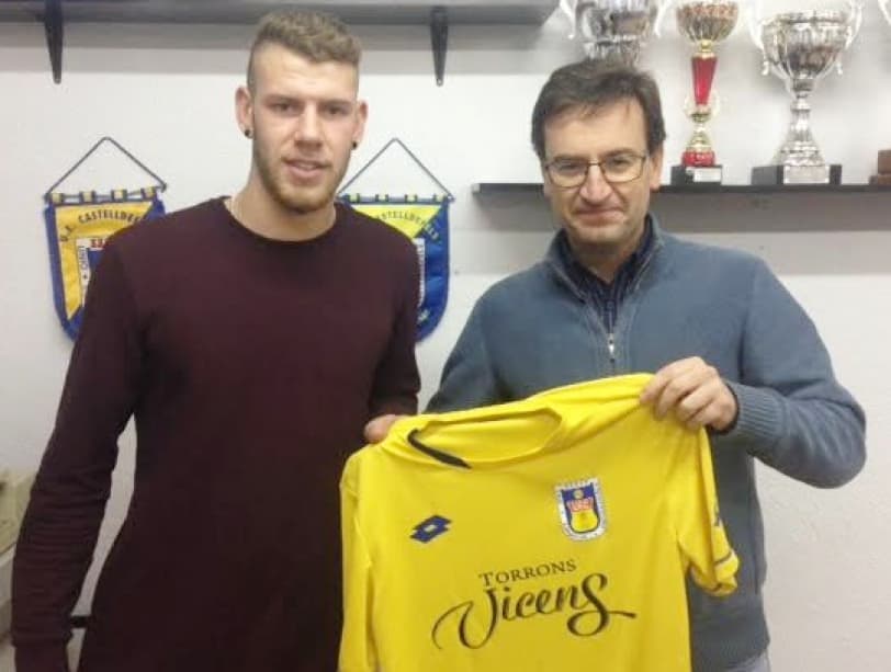 PRESENTACIÓN CARLOS GARCÍA, NUEVO JUGADOR UE CASTELLDEFELS CEDIDO POR LA UE SANT ANDREU