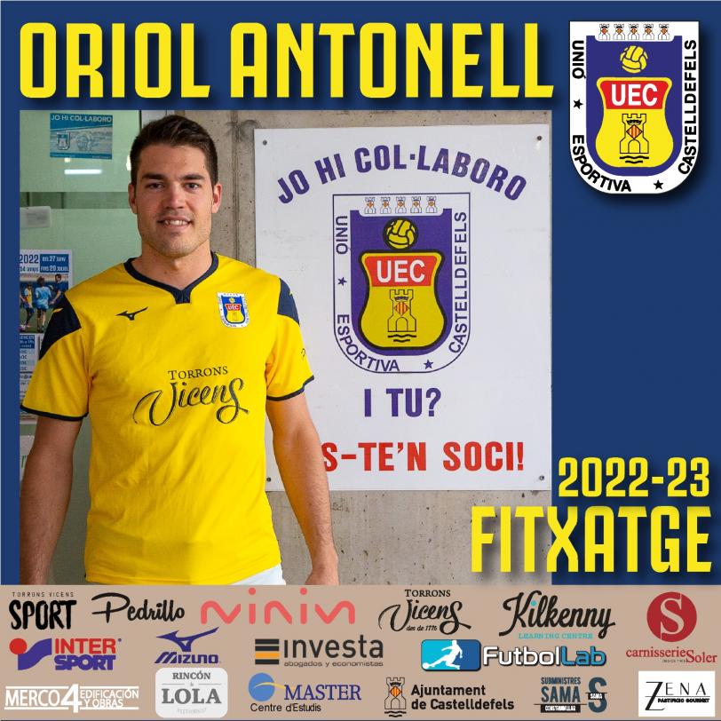 ORIOL ANTONELL (Sants), PRIMER FITXATGE UE CASTELLDEFELS 22-23